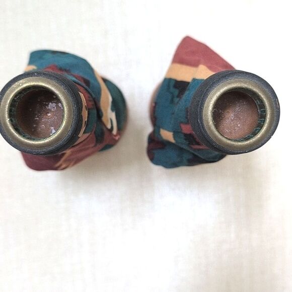 Handcrafted Solid Wood Native American Women Taper Candleholders Set of 2 - Picture 6 of 12